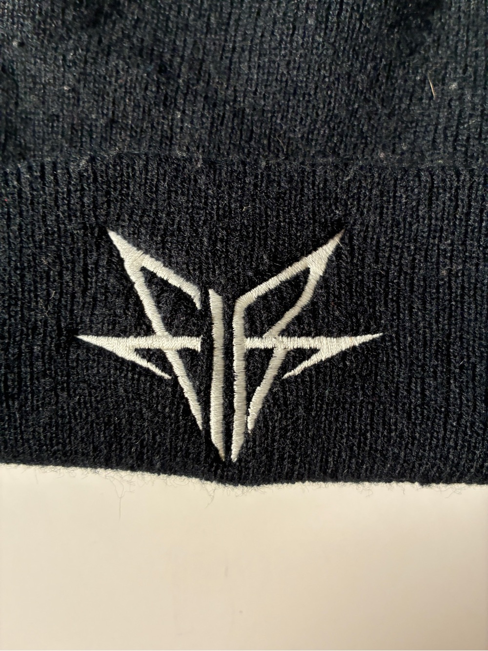 Falling In Reverse Black Embroidered Beanie - Picture 2 of 4